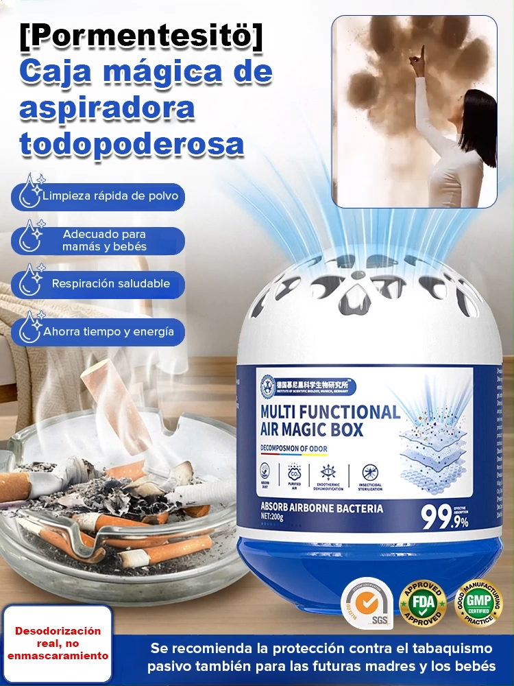 【Dust Buster】Caja Mágica de Succión Universal【¡Eliminación de polvo, esterilización y eliminación de olores! ¡Duración: 20 años!】