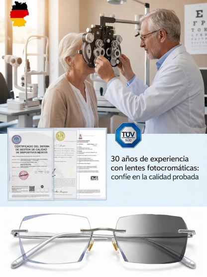 【Colaboración con diseñadores】 Gafas de lectura con zoom inteligente y cambio de color Starry Sky