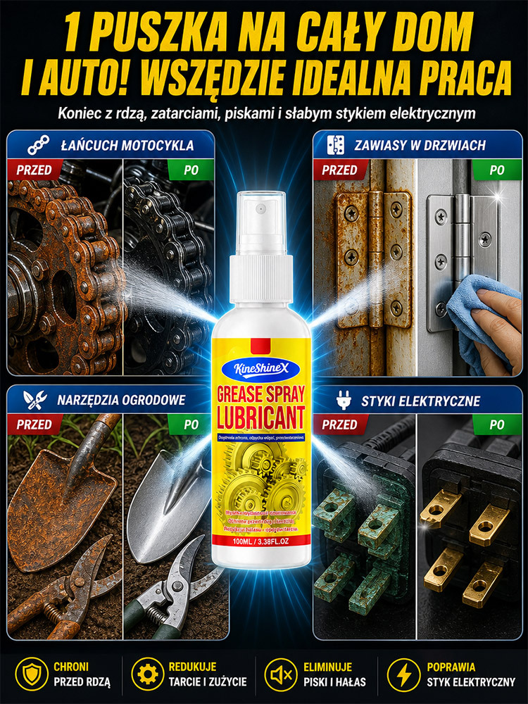 🔥🔥Wysokowydajny spray smarujący antykorozyjny