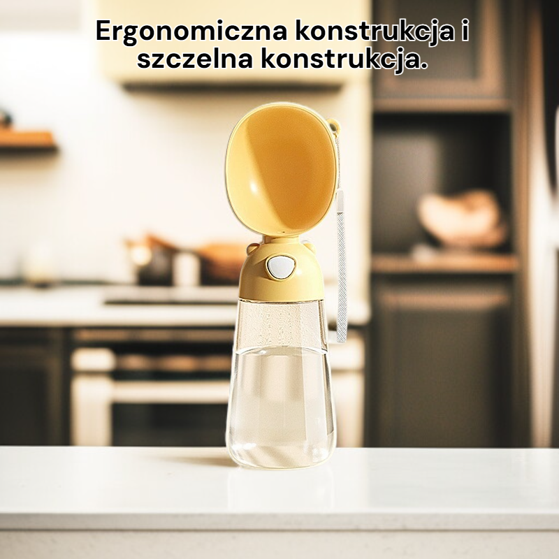 Przenośna butelka na wodę dla zwierząt domowych