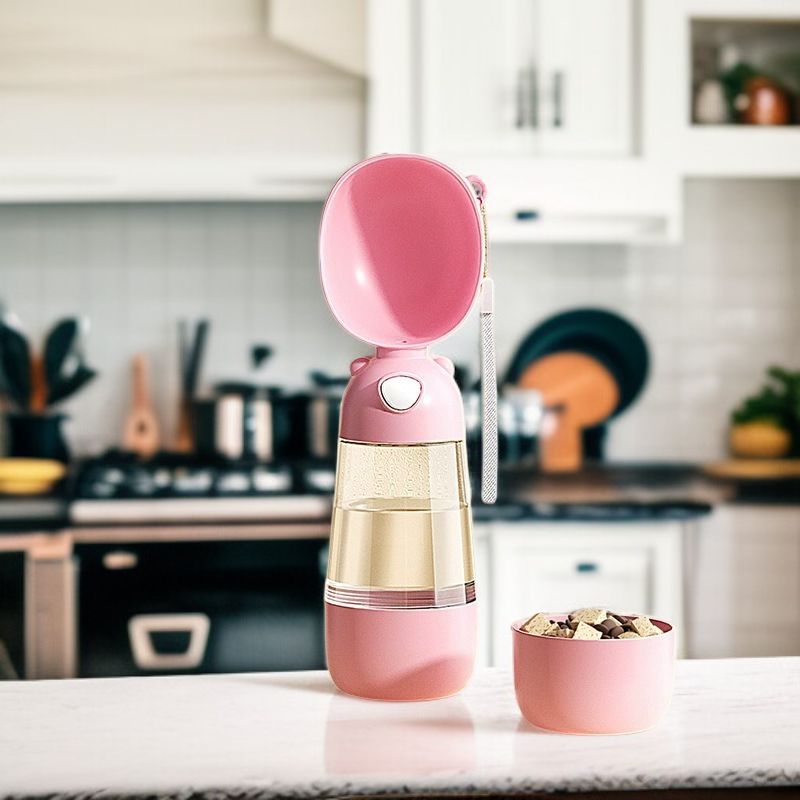 Przenośna butelka na wodę dla zwierząt domowych