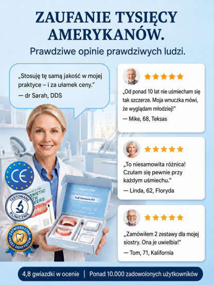 🔥Protezy całkowite 'Wieczny Uśmiech' o silnej adsorpcji