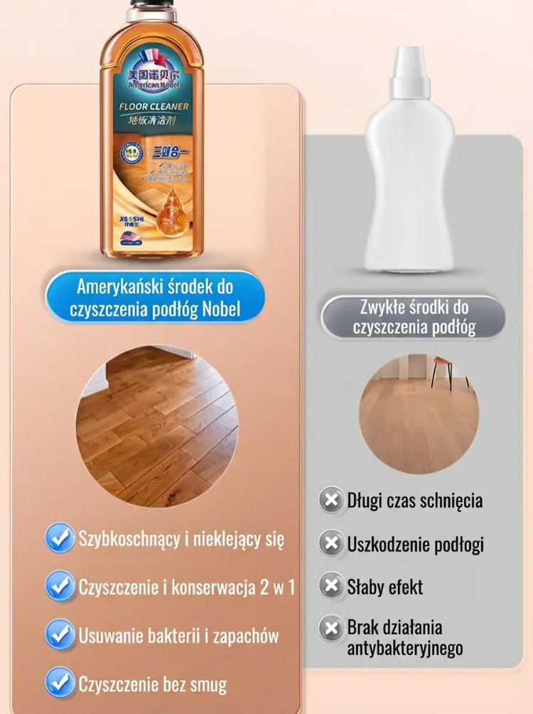 ✨👍Trzy w jednym wielofunkcyjny środek antybakteryjny do czyszczenia podłóg
