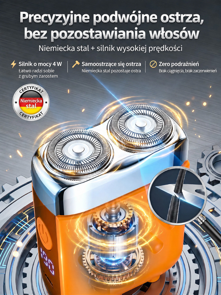 🔥🔥Nowa generacja dwugłowicowej kieszonkowej golarki