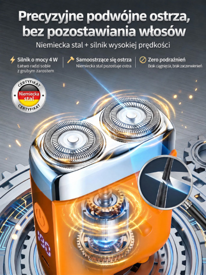 🔥🔥Nowa generacja dwugłowicowej kieszonkowej golarki