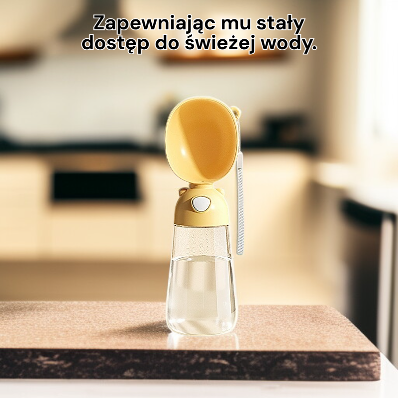 Przenośna butelka na wodę dla zwierząt domowych
