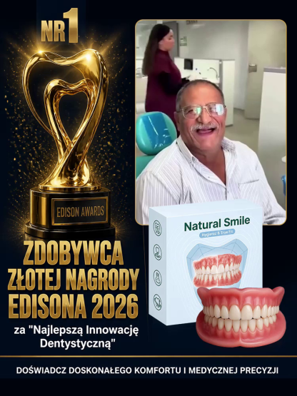 🔥🔥Komfortowy, dopasowany, naturalnie wyglądający zestaw sztucznych zębów