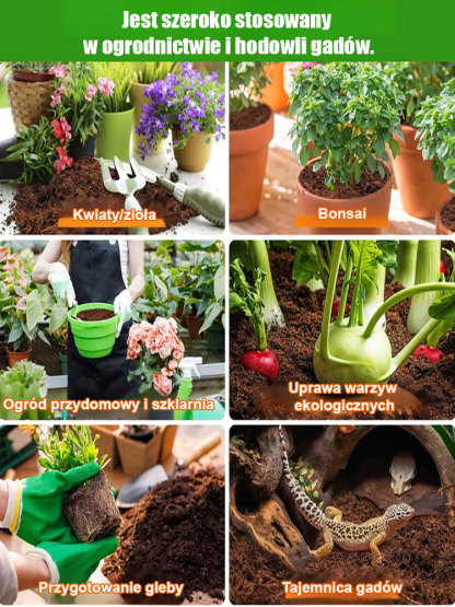 💯✨Dziesięcioletnia ziemia odżywcza z włókna kokosowego bez potrzeby nawożenia