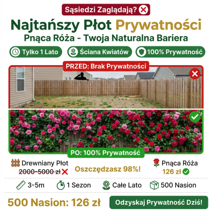 🌹🌹Nasiona róży wielokwiatowej kwitnącej przez cztery pory roku
