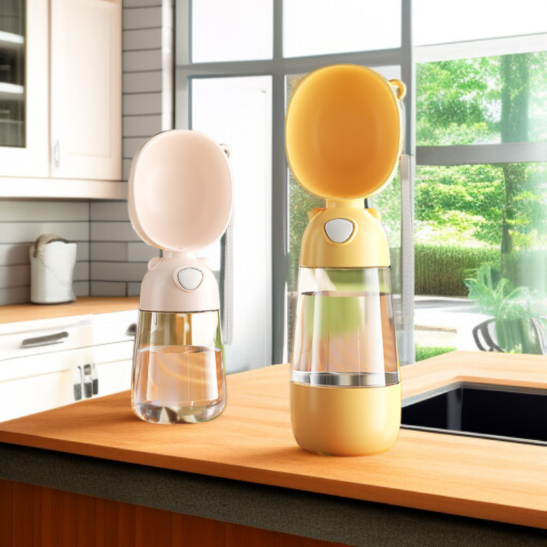 Przenośna butelka na wodę dla zwierząt domowych