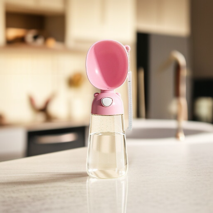 Przenośna butelka na wodę dla zwierząt domowych