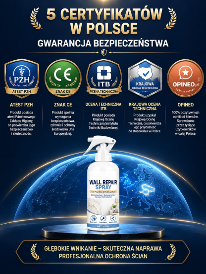 🔥🔥Niemiecka nanotechnologia!!tylko 1 sekunda, a łuszcząca się farba i plamy pleśni znikają!  