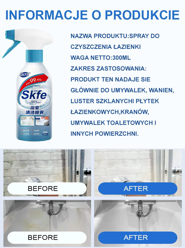 Uporczywe plamy, nacieki z moczu, kamień i nieprzyjemne zapachy, które utrzymują się przez 10 lat, można łatwo usunąć za pomocą tego sprayu.
