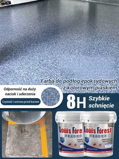👍👍【Jednorazowe formowanie】 Ulepsz farbę do podłóg z piasku epoksydowego