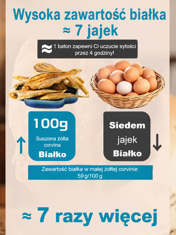🔥🔥Suszona cała żółta ryba morska poławiana na pełnym morzu