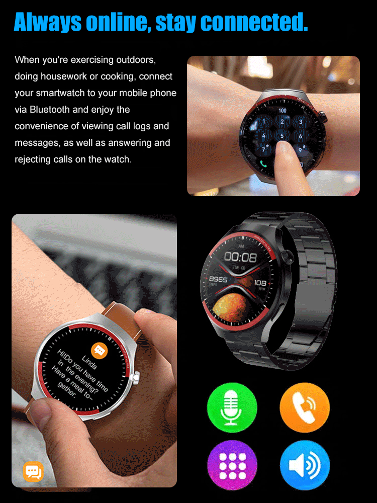 🔥Space Exploration Round Screen Smart Watch