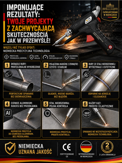 🔥🔥🔥Ręczna laserowa spawarka elektryczna z regulacją temperatury 899A czarna