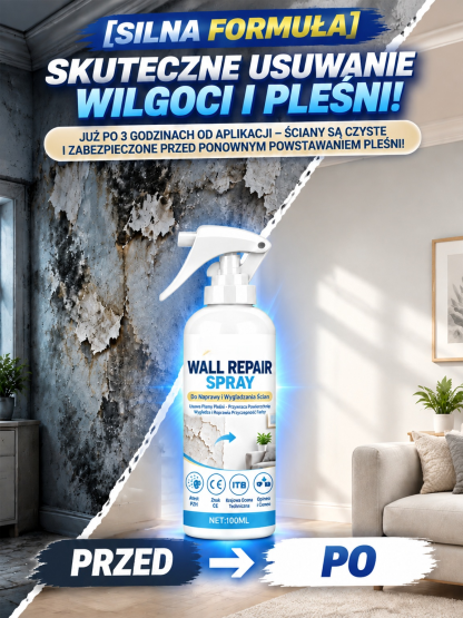 🔥🔥Niemiecka nanotechnologia!!tylko 1 sekunda, a łuszcząca się farba i plamy pleśni znikają!  