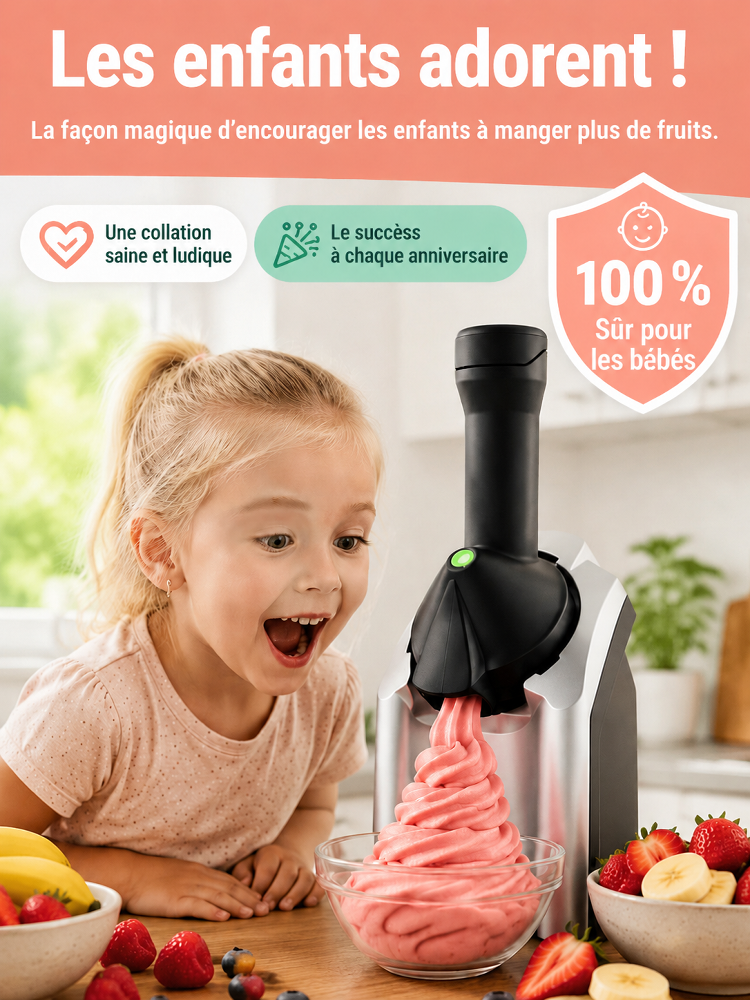 🍉 En pleine chaleur estivale, faites chez vous en seulement 3 secondes une glace aux fruits 100 % naturelle sans additifs, au lieu des glaces insalubres de rue.
