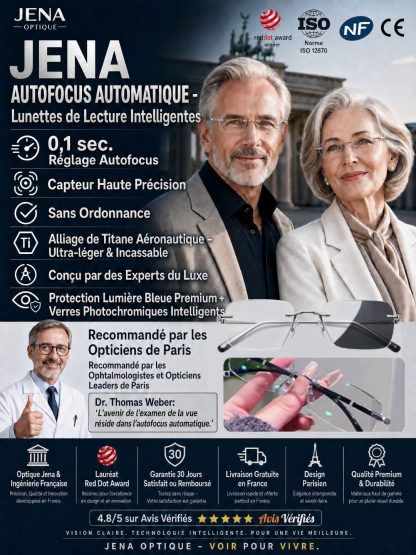 【Aucun examen de la vue requis】Mise au point en 0,1 s : Vision parfaite de près comme de loin !Vos Dernières Lunettes à Vie