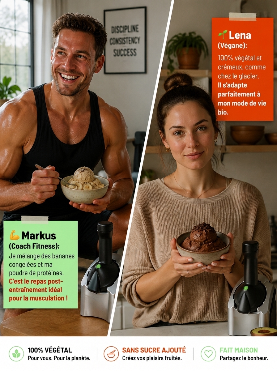 🍉 En pleine chaleur estivale, faites chez vous en seulement 3 secondes une glace aux fruits 100 % naturelle sans additifs, au lieu des glaces insalubres de rue.