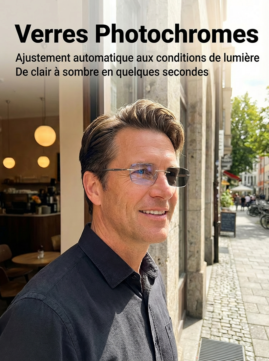 【Aucun examen de la vue requis】Mise au point en 0,1 s : Vision parfaite de près comme de loin !Vos Dernières Lunettes à Vie