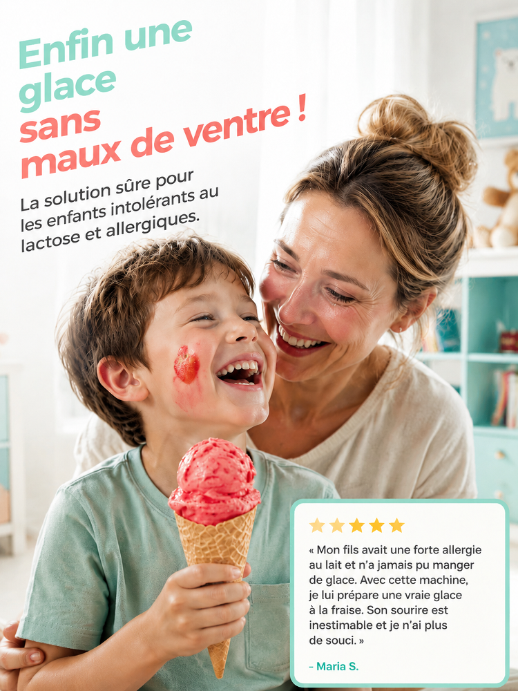 Ce soir -50% ! Sorbetière Express : glace saine en 30 secondes