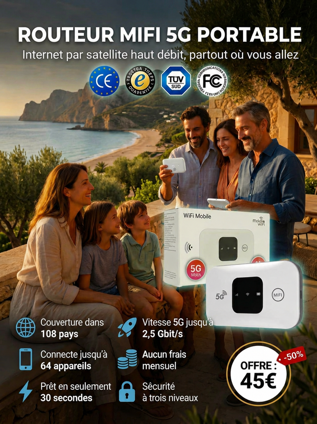 [Technologie Starlink] 0€ d'abonnement, couverture 5G mondiale, débit de 500 Mbps !