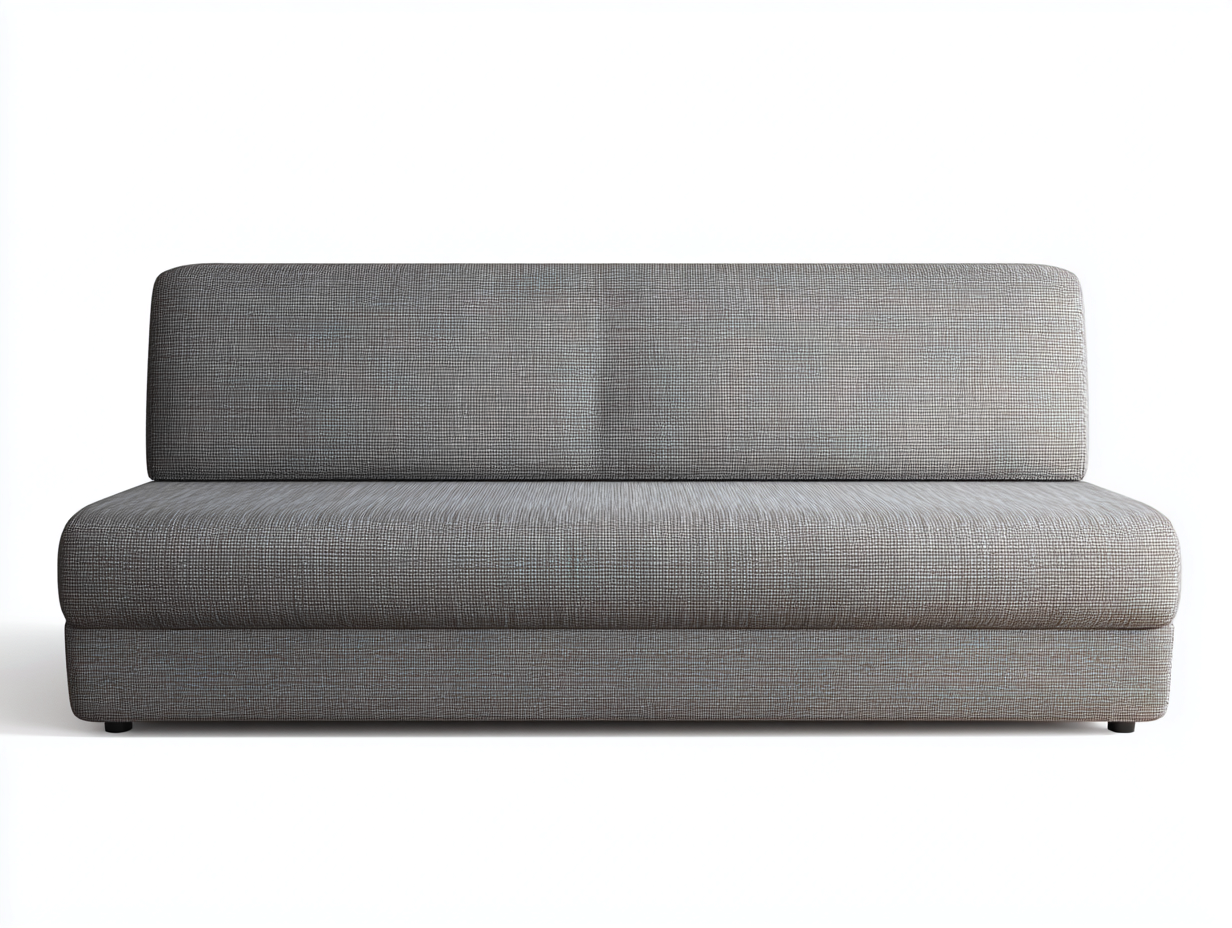 Canapé 3 places en tissu 210x85x75 cm – gris – pour salon – design contemporain-Airyete