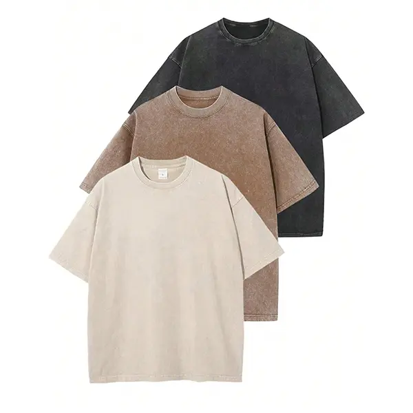 Oversized Heavyweight T-Shirt — Acid-Washed Vintage Style