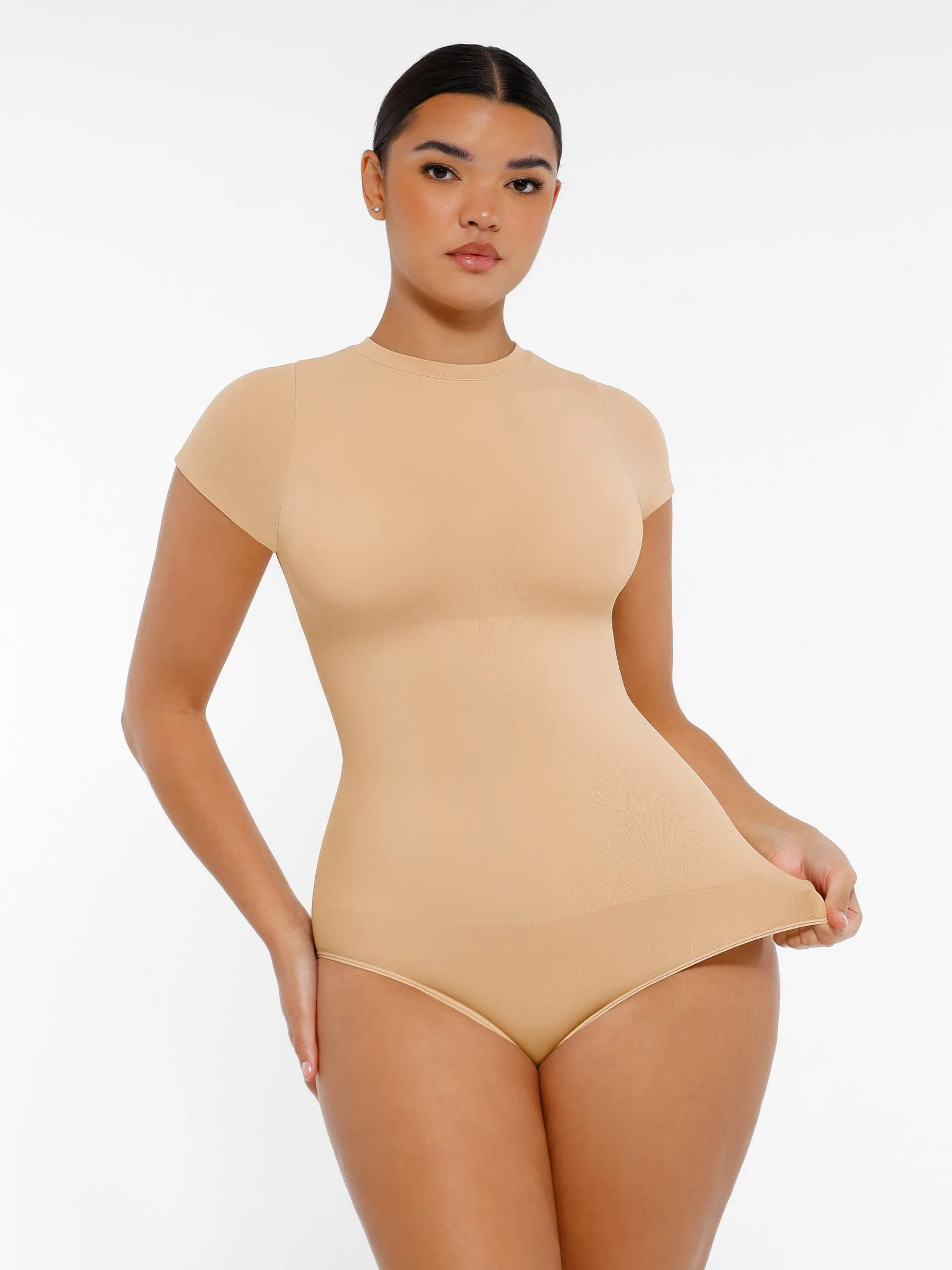 Seamless Ultra-Soft Crew Neck Bodysuit