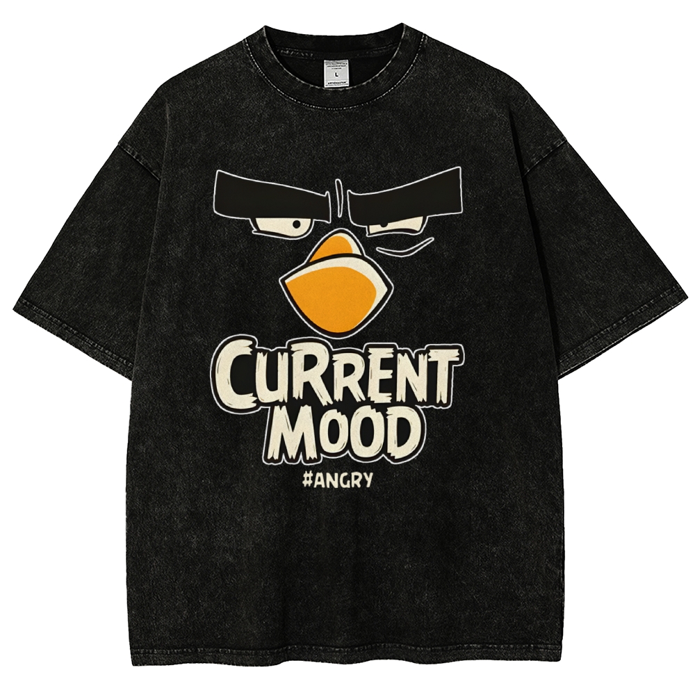 Current Mood Angry Funny Vintage Distressed T-shirt