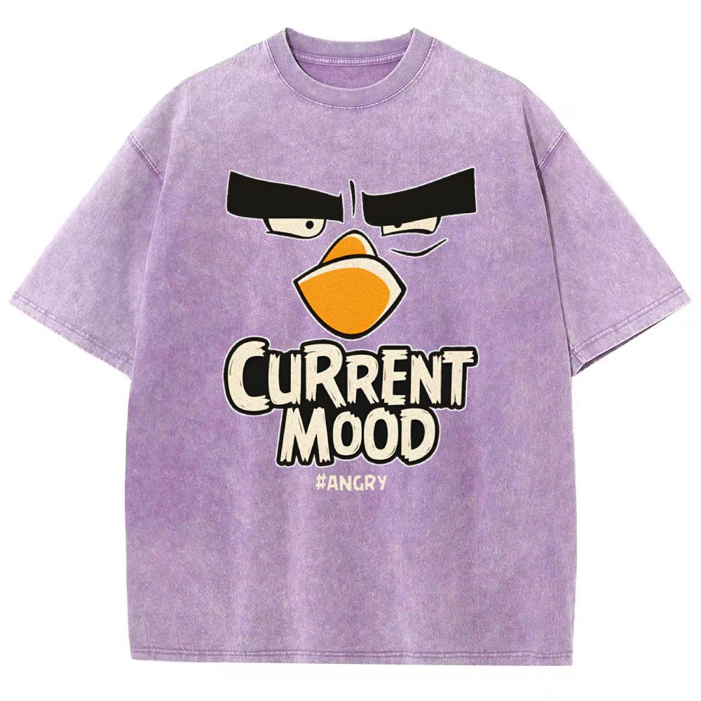 Current Mood Angry Funny Vintage Distressed T-shirt