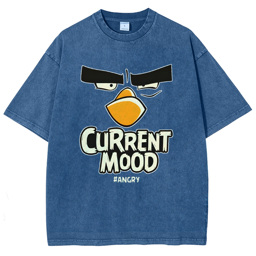 Current Mood Angry Funny Vintage Distressed T-shirt