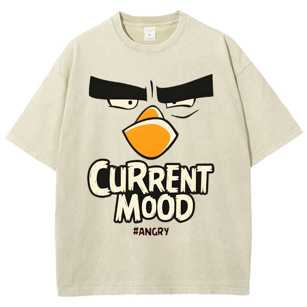 Current Mood Angry Funny Vintage Distressed T-shirt