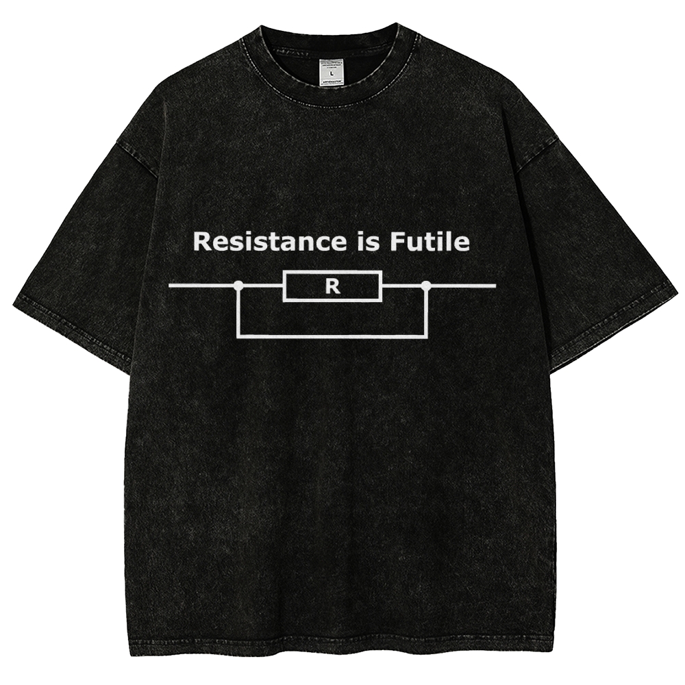 Resistance is Futile  Vintage Distressed T-shirt