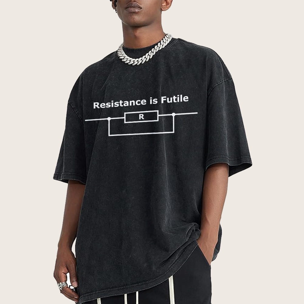 Resistance is Futile  Vintage Distressed T-shirt