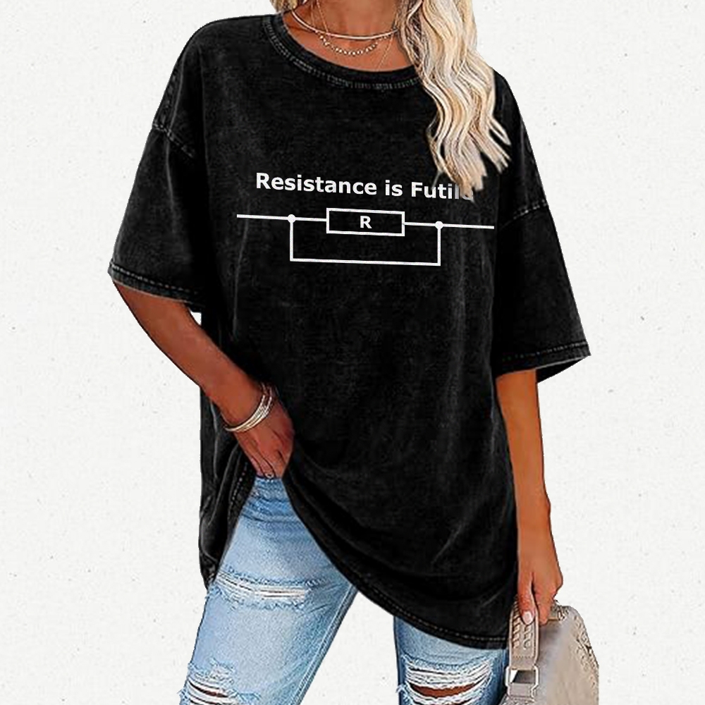 Resistance is Futile  Vintage Distressed T-shirt