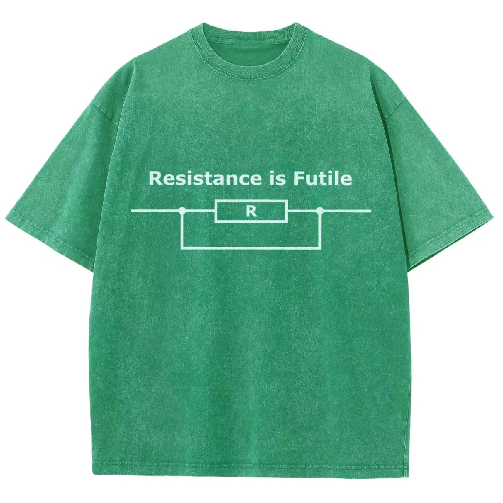 Resistance is Futile  Vintage Distressed T-shirt