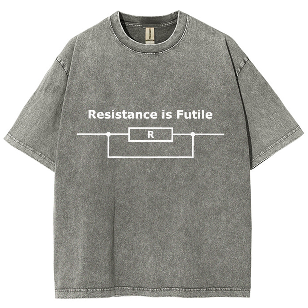 Resistance is Futile  Vintage Distressed T-shirt