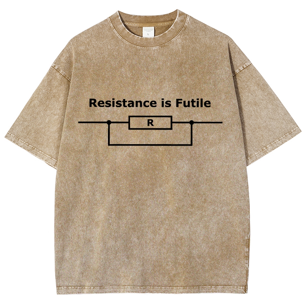 Resistance is Futile  Vintage Distressed T-shirt