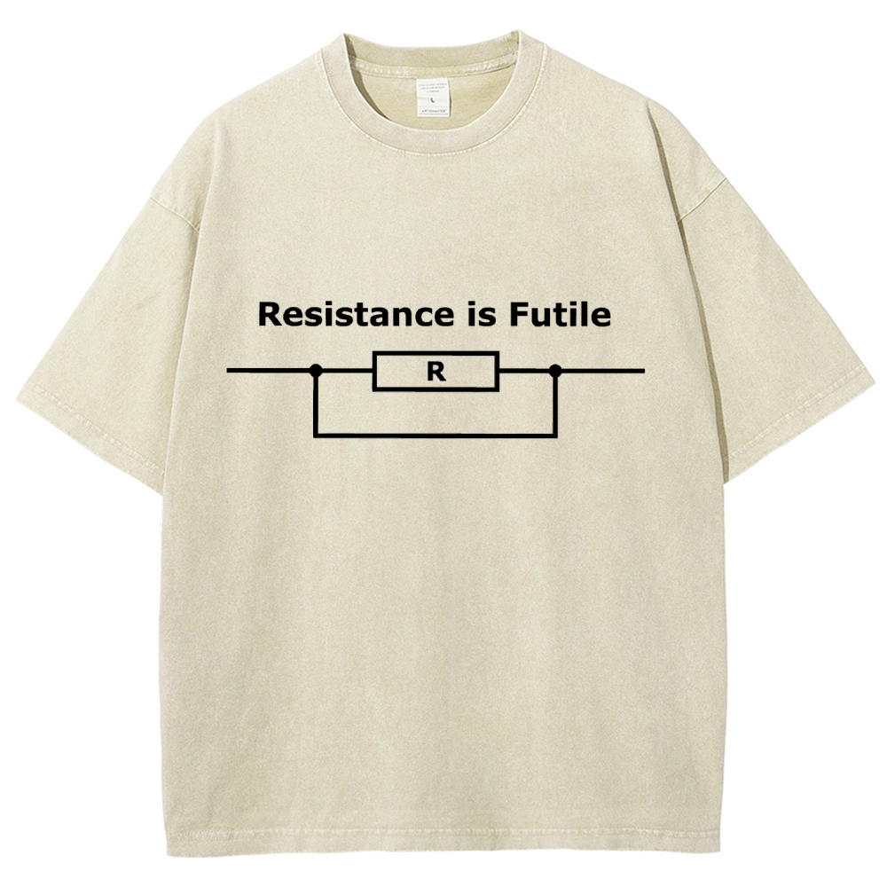 Resistance is Futile  Vintage Distressed T-shirt