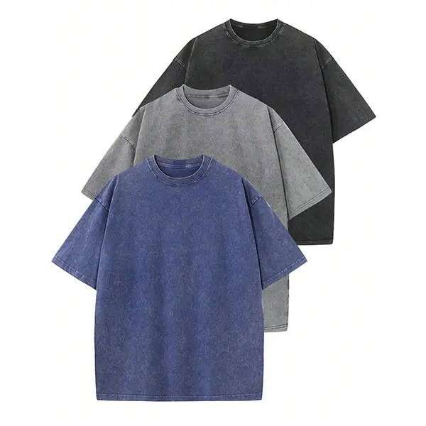 Oversized Heavyweight T-Shirt — Acid-Washed Vintage Style