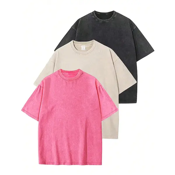 Oversized Heavyweight T-Shirt — Acid-Washed Vintage Style