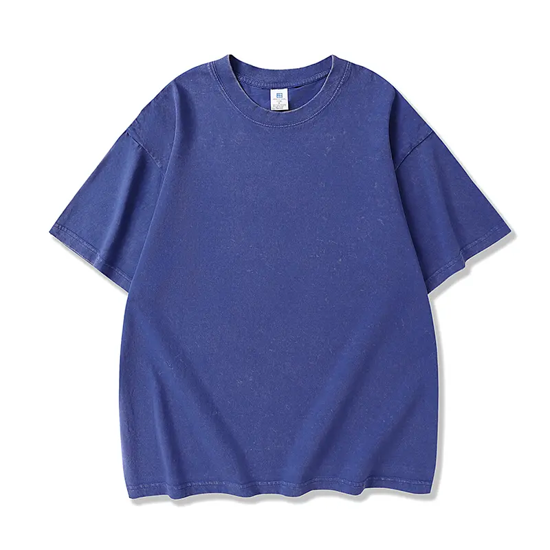 Oversized Heavyweight T-Shirt — Acid-Washed Vintage Style