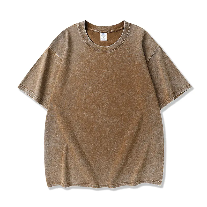 Oversized Heavyweight T-Shirt — Acid-Washed Vintage Style