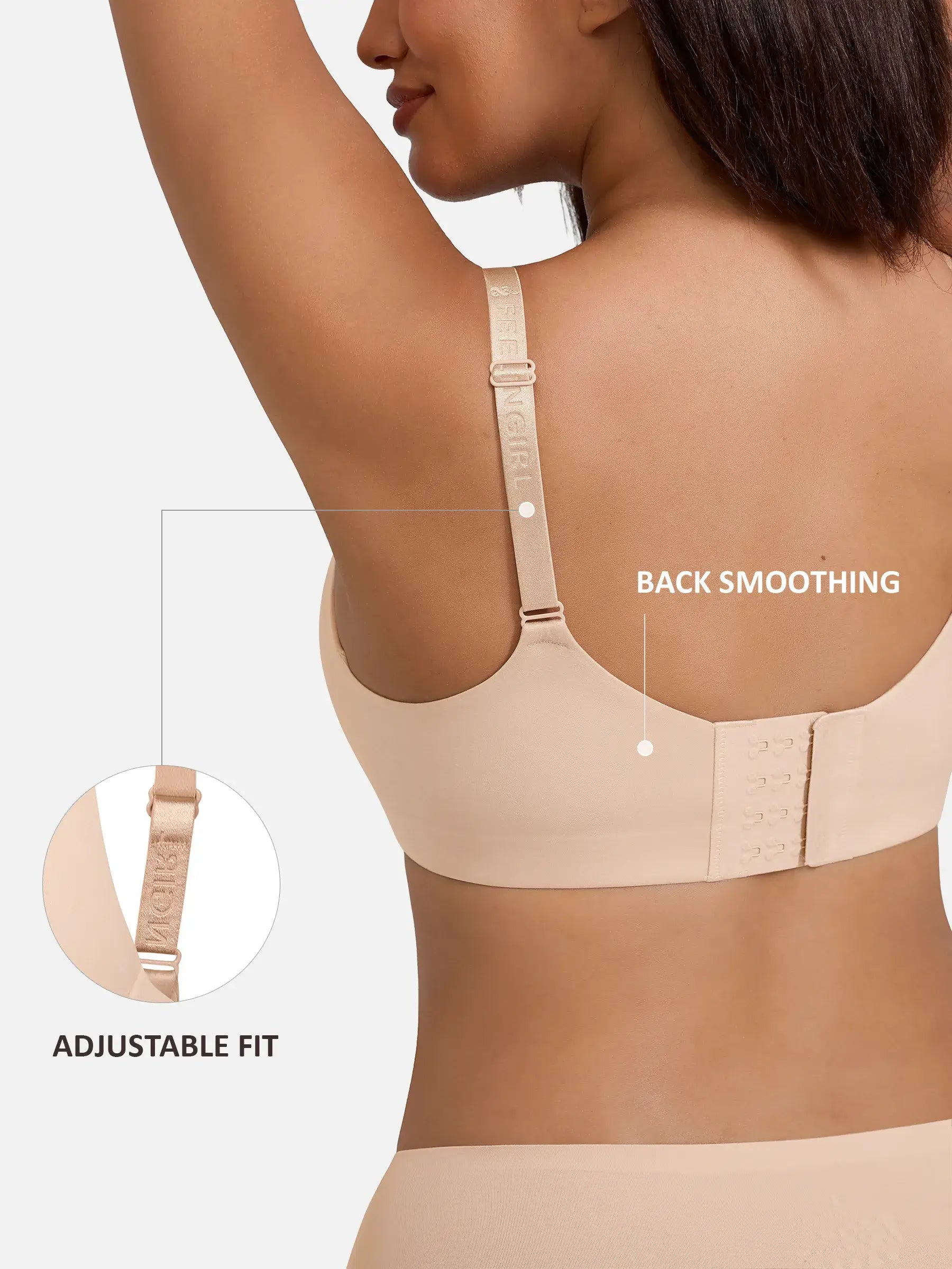 Lume lingerie Cloud Soft Wireless Bra Seamless Lift Support Everyday Wear