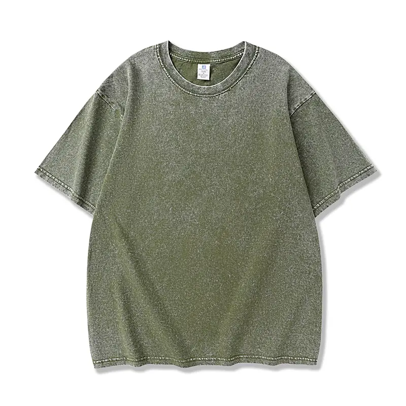 Oversized Heavyweight T-Shirt — Acid-Washed Vintage Style