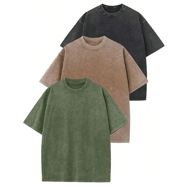 Oversized Heavyweight T-Shirt — Acid-Washed Vintage Style
