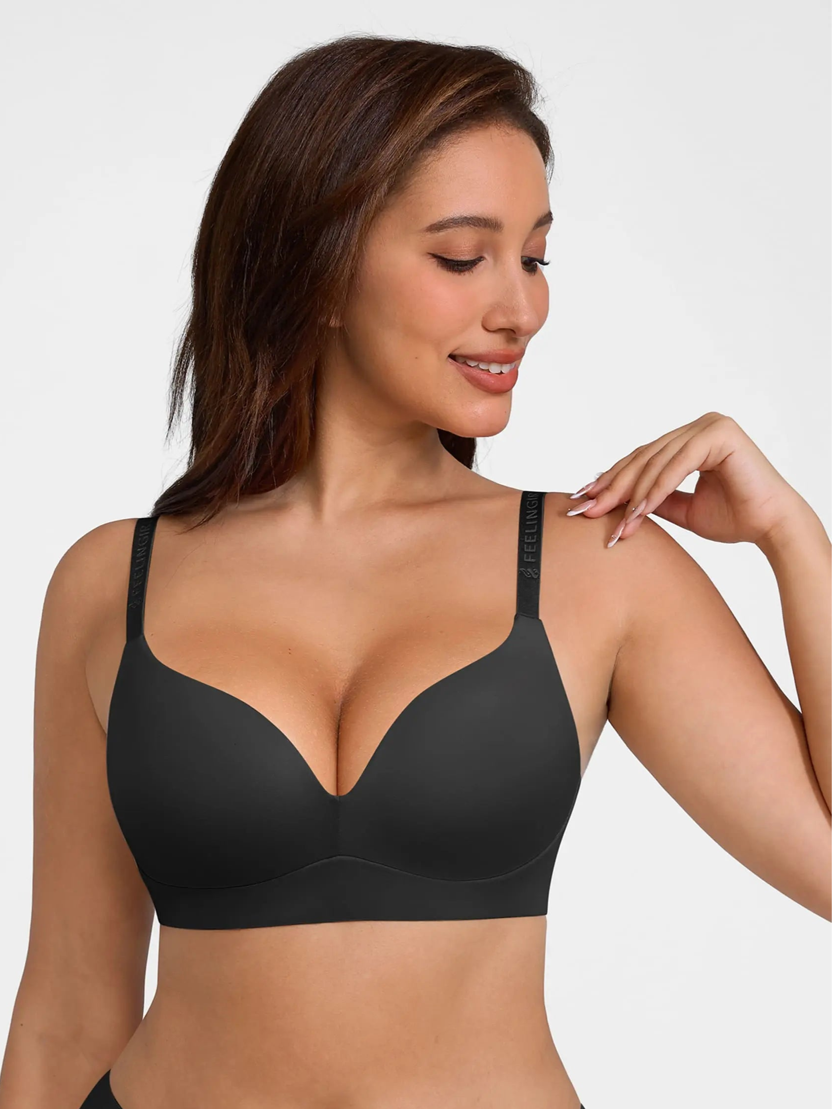Lume lingerie Cloud Soft Wireless Bra Seamless Lift Support Everyday Wear